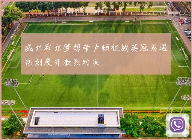 威尔希尔梦想带卢顿征战英冠或遇热刺展开激烈对决